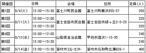 schedule